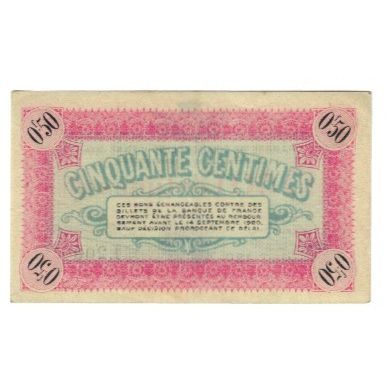 France, Vienne, 50 Centimes, 1920, EF(40-45), Pirot:128-20
