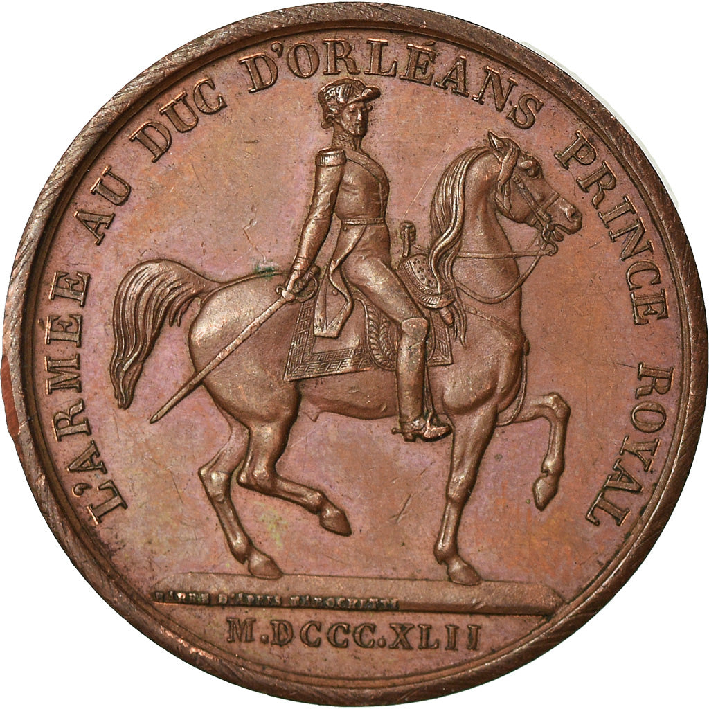 Francja, Medal, Louis Philippe Ier, l'Armée au Duc d'Orléans, 1842, Barre