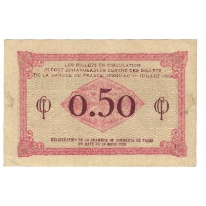 France, Paris, 50 Centimes, 1920, EF(40-45), Pirot:97-10