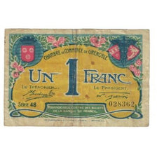 France, Grenoble, 1 Franc, 1917, VF(20-25), Pirot:63-20