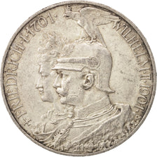 German States, PRUSSIA, Wilhelm II, 5 Mark, 1901, Berlin, AU(50-53),Silver,KM526