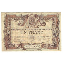 France, Bourges, 1 Franc, 1920, Chambre de Commerce, EF(40-45), Pirot:32-2