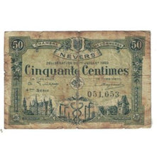 France, Nevers, 50 Centimes, 1920, VF(20-25), Pirot:90-18