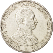 German States, PRUSSIA, Wilhelm II, 5 Mark, 1914, Berlin,AU(50-53), Silver,KM536