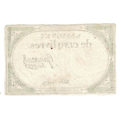 Frankreich, 5 Livres, 1793, Serie 11739, VZ, KM:A76, Lafaurie:171