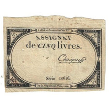 Francja, 5 Livres, 1793, SERIE 10616, VF(30-35), KM:A76, Lafaurie:171