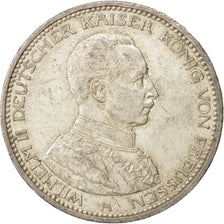 German States, PRUSSIA, Wilhelm II, 5 Mark, 1914, Berlin,AU(50-53), Silver,KM536