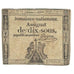 Francia, 10 Sous, 1792, Guyon, 1792-10-24, BC, KM:A53, Lafaurie:148
