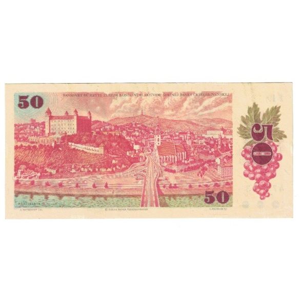 Banknote, Czechoslovakia, 50 Korun, 1987, KM:96a, AU(55-58)
