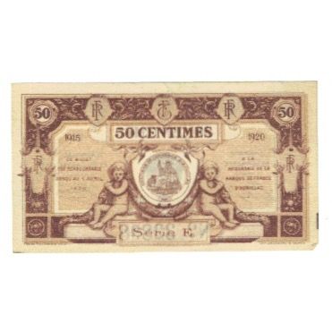 France, Aurillac, 50 Centimes, 1915, Chambre de Commerce, EF(40-45), Pirot:16-1