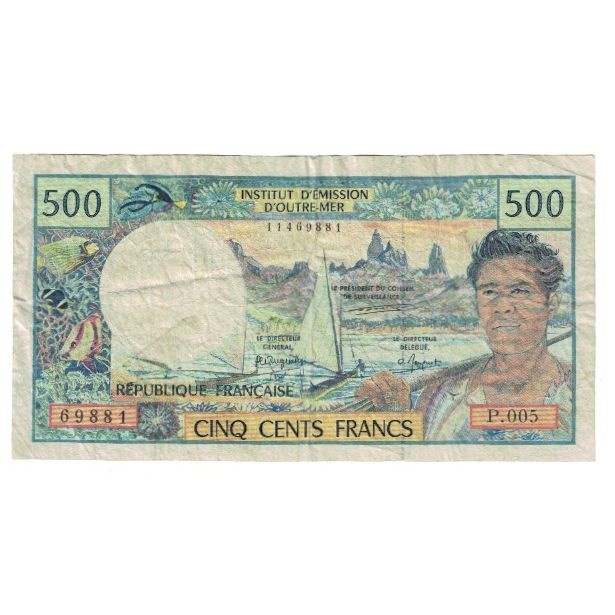 Banknote, New Caledonia, 500 Francs, NOUMÉA, KM:60a, VF(20-25)