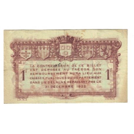 France, Rodez, 1 Franc, 1917, VF(20-25), Pirot:108-14