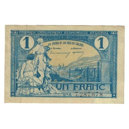 France, NORD-PAS DE CALAIS, 1 Franc, TTB, Pirot:94-5
