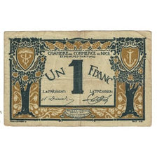 France, Nice, 1 Franc, 1917, VF(20-25), Pirot:91-5