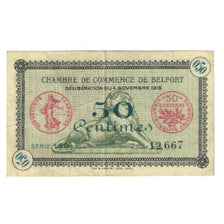 France, Belfort, 50 Centimes, 1918, EF(40-45), Pirot:23-41