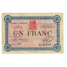 France, Cette (Sète)., 1 Franc, 1915, Chambre de Commerce, EF(40-45)