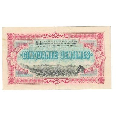 France, Cognac, 50 Centimes, 1916, EF(40-45), Pirot:49-3