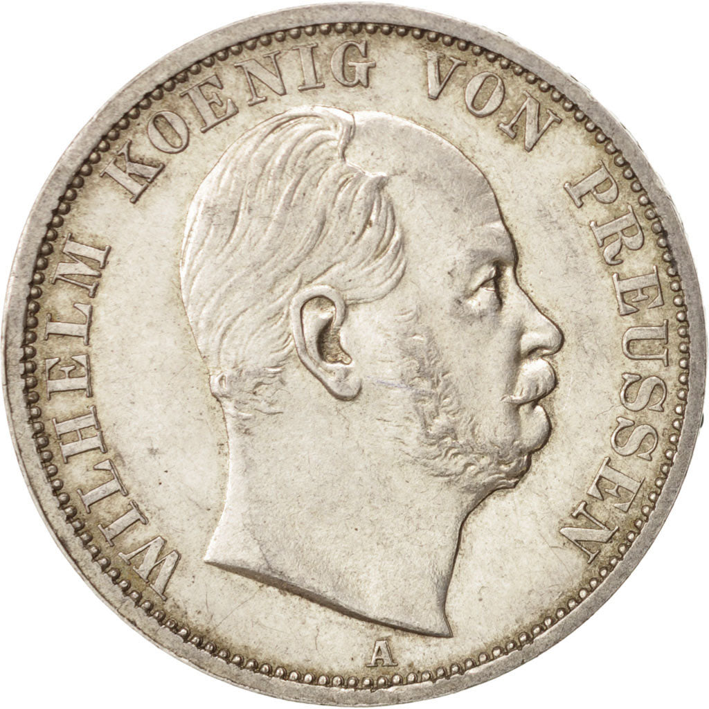 German States, PRUSSIA, Wilhelm I, Thaler, 1869, Berlin, AU(55-58), Silver,KM494