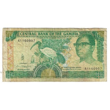 Banknot, Gambia, 10 Dalasis, Undated (1991-95), KM:13a, VF(20-25)