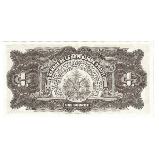 Billete, 1 Gourde, 1968, Haití, KM:196a, UNC