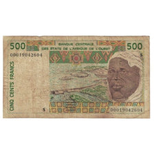 Banknote, West African States, 500 Francs, 1991, KM:710Ka, VF(20-25)