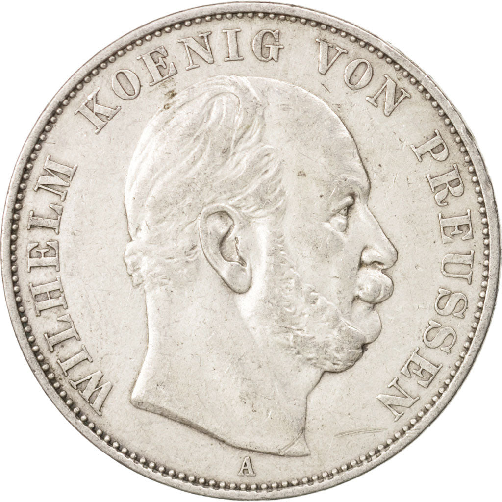 German States, PRUSSIA, Wilhelm I, Thaler, 1871, Berlin, EF(40-45), Silver,KM500