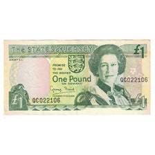 Billete, 1 Pound, Jersey, KM:26a, EBC