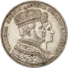 Deutsch Staaten, PRUSSIA, Wilhelm I, Thaler, 1861, Berlin,AU(50-53),Silver,KM488