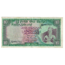 Banknote, Ceylon, 10 Rupees, 1971, 1971-06-07, KM:74b, EF(40-45)