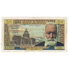 France, 5 Nouveaux Francs, Victor Hugo, 1961, G.Gouin