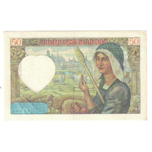 Frankreich, 50 Francs, Jacques Coeur, 1941, P. Rousseau and R. Favre-Gilly