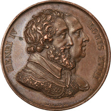 France, Medal, Louis XVIII, Rétablissement de la statue d'Henri IV, History