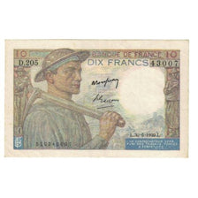 France, 10 Francs, Mineur, 1949, P. Rousseau and R. Favre-Gilly, 1949-06-30