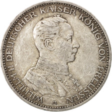 German States, PRUSSIA, Wilhelm II, 3 Mark, 1914, Berlin, EF(40-45),Silver,KM538