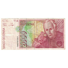 Billet, Espagne, 2000 Pesetas, KM:164, TTB