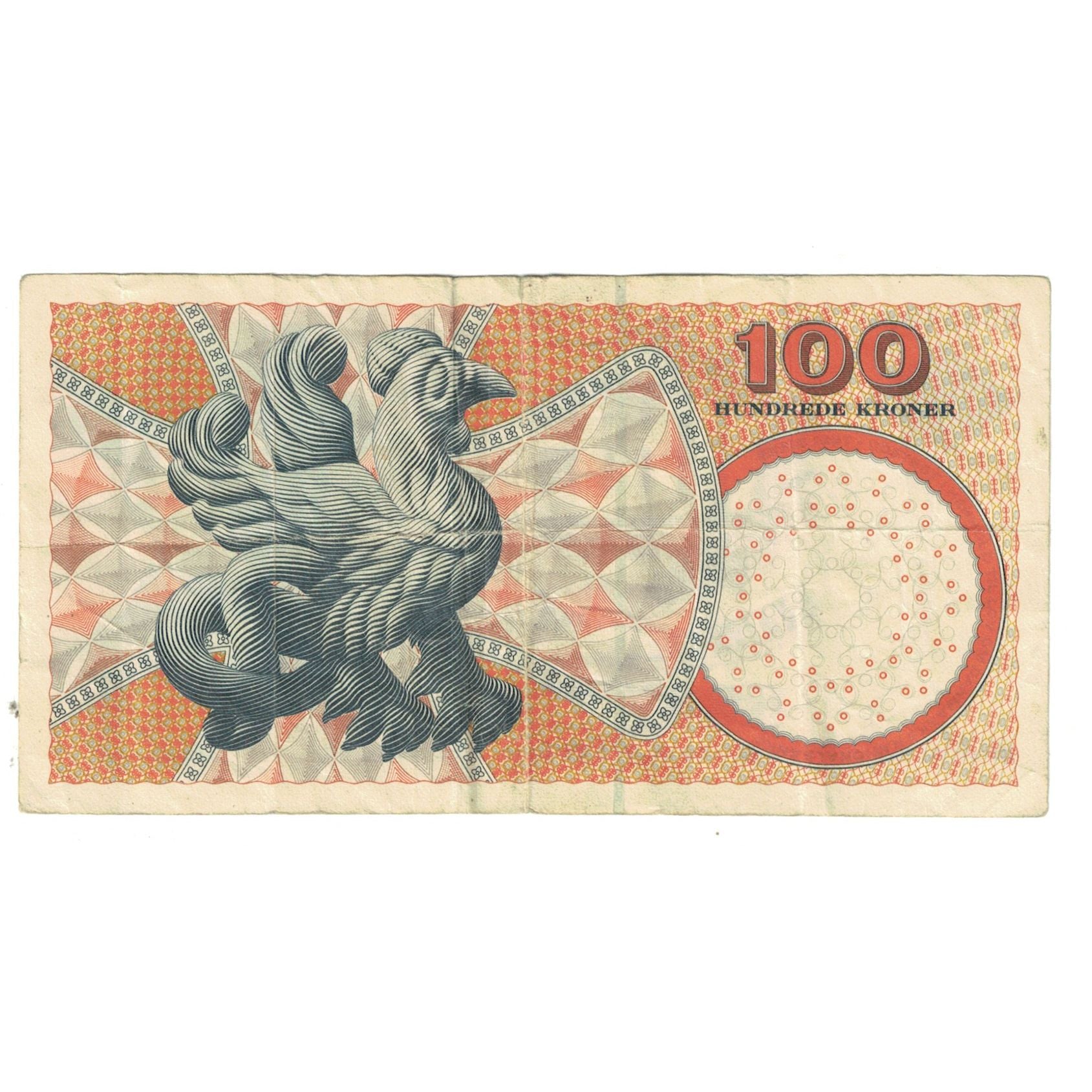 Biljet, Denemarken, 100 Kroner, KM:56a, TTB