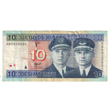 Biljet, Lithouwen, 10 Litu, 2001, KM:56a, TTB