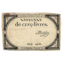 France, 5 Livres, 1793, Mortier, 10 brumaire de l'an 2 - (31 octobre 1793), TB