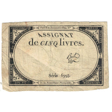 France, 5 Livres, 1793, Bot, 10 brumaire de l'an 2 - (31 octobre 1793)