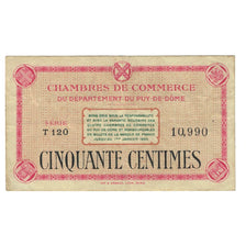 France, Clermont-Ferrand, 50 Centimes, VF(20-25), Pirot:103-1