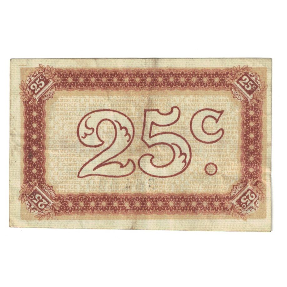 France, Nancy, 25 Centimes, VF(30-35), Pirot:87.58
