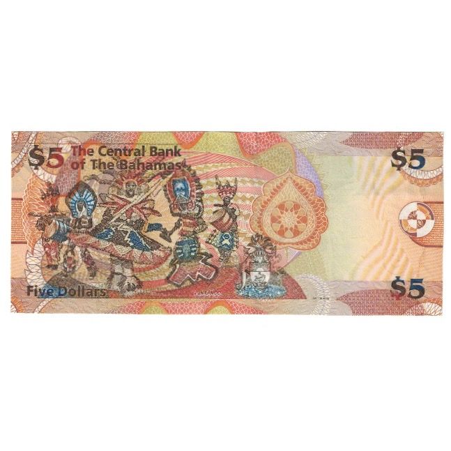 Biljet, Bahama's, 5 Dollars, 2007, KM:72, NIEUW