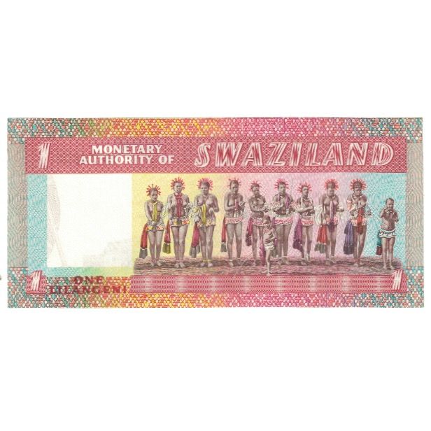 Billet, Swaziland, 1 Lilangeni, KM:1a, NEUF