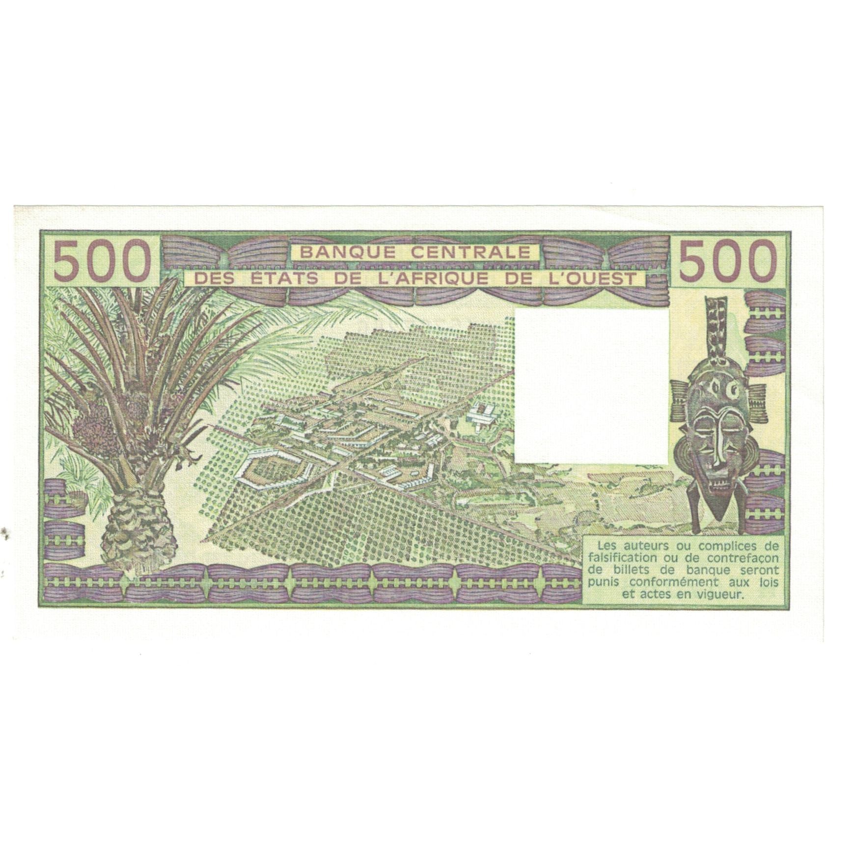 Banknote, West African States, 500 Francs, KM:706Kj, UNC(60-62)