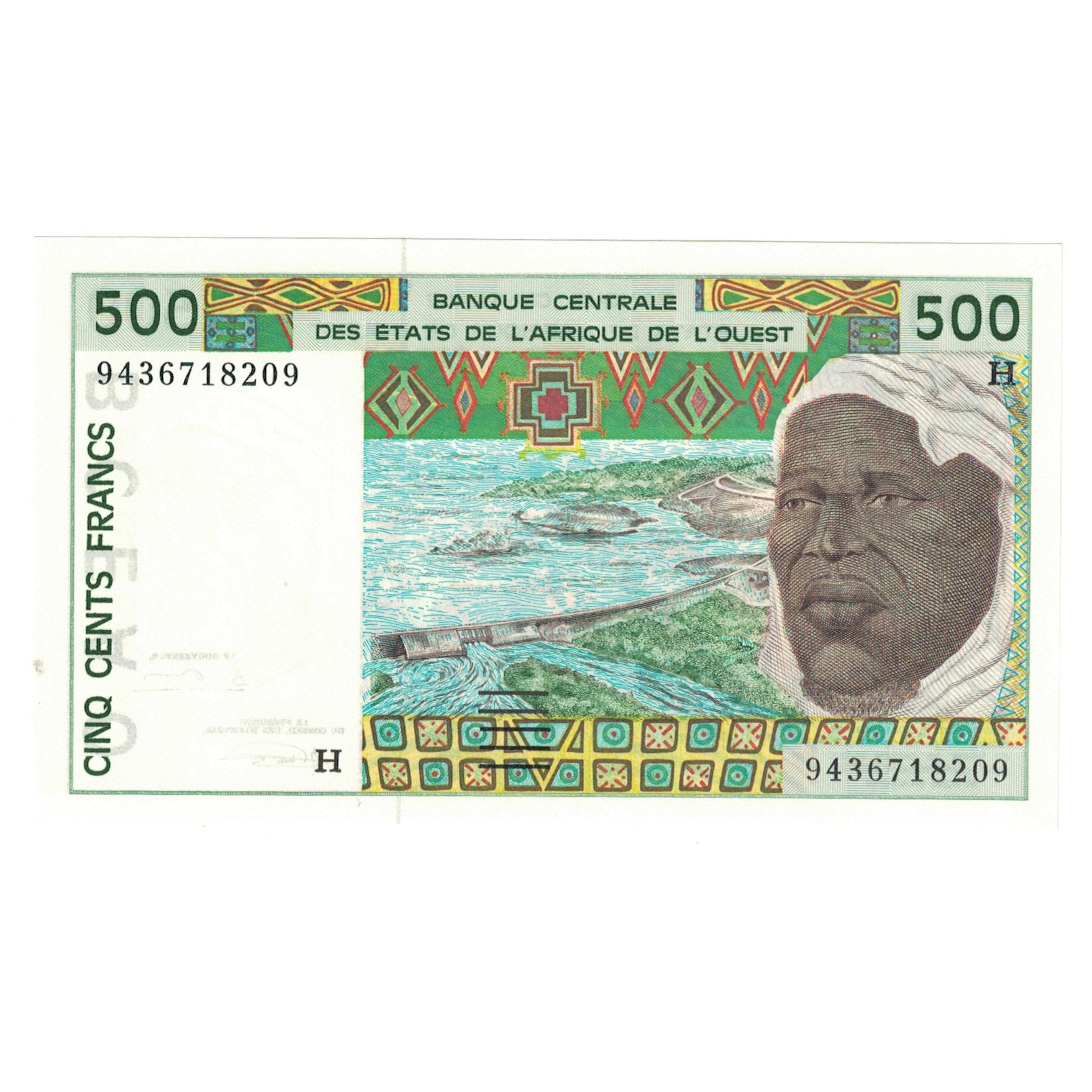 Billet, West African States, 500 Francs, KM:110Ad, NEUF