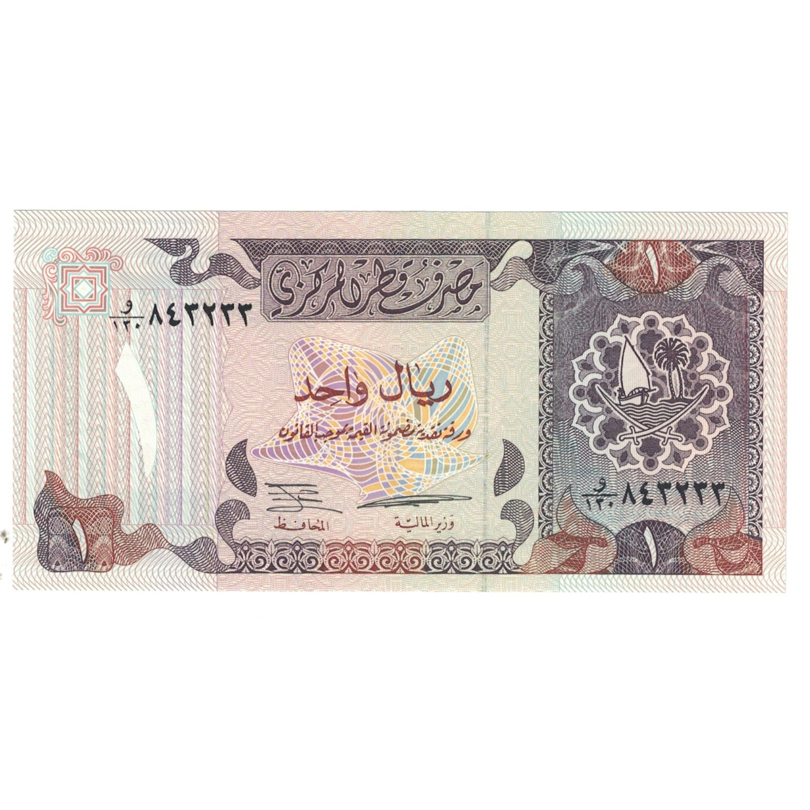 Banknote, Qatar, 1 Riyal, KM:14b, UNC(63)