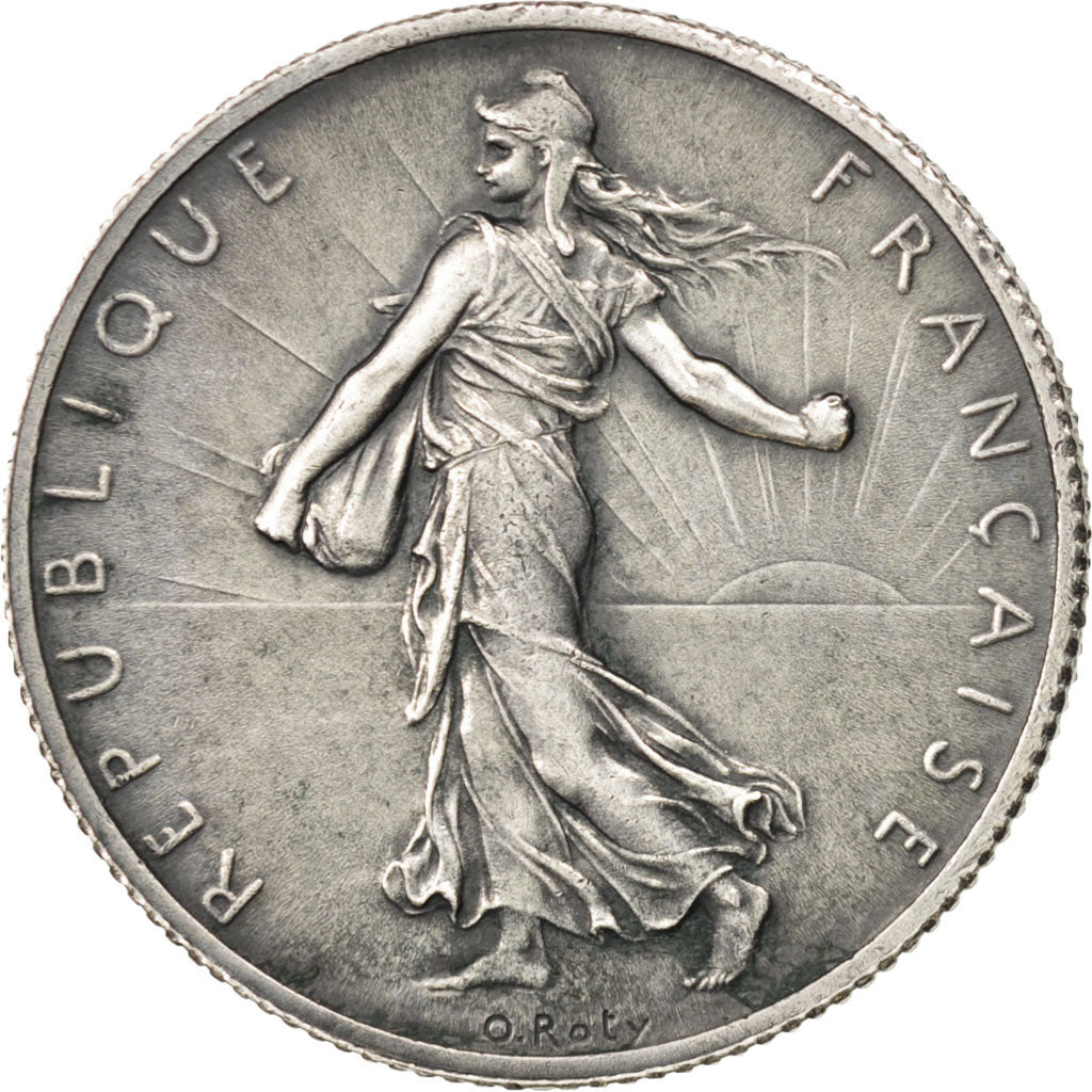 France, Semeuse, 2 Francs, 1914, Castelsarrasin, SUP, Argent,KM:845.2,Gadoury532