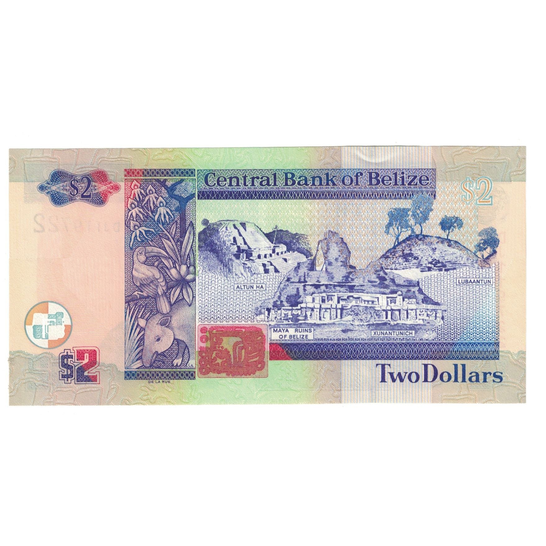 Biljet, Belize, 2 Dollars, 2011, 2011-11-01, KM:66d, NIEUW