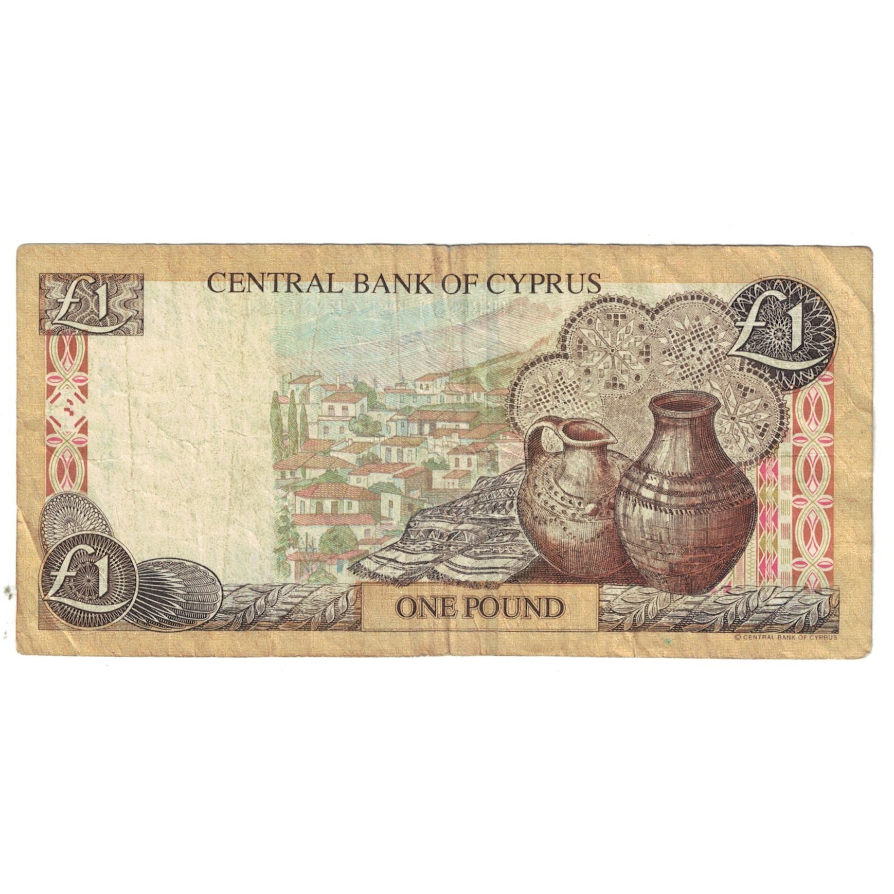 Banknote, Cyprus, 1 Pound, 2001, 2001-02-01, KM:60d, VF(20-25)