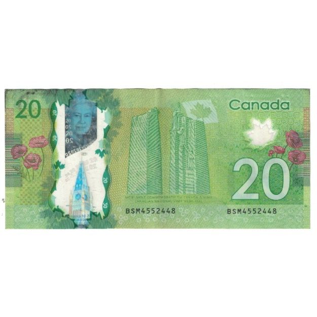 Billete, 20 Dollars, Canadá, MBC